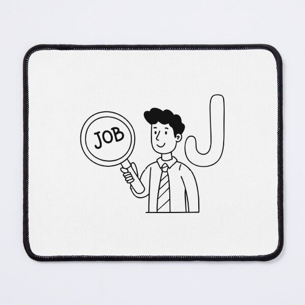 Item preview, An illustration of Job with letter J beside it designed and sold by rasagamastore.