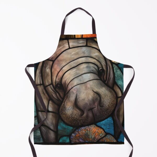 Item preview, Manatee in Stained Glass designed and sold by RedHandedOD.