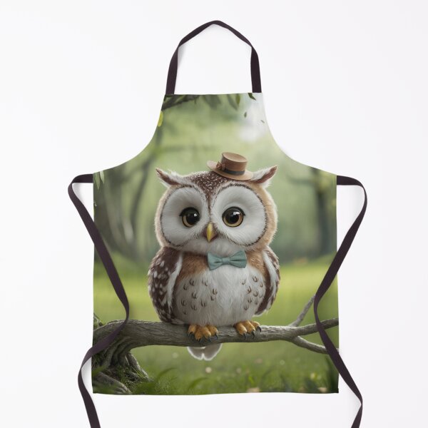 Item preview, Owlet-artist in the green forest. designed and sold by elegantpaterns.