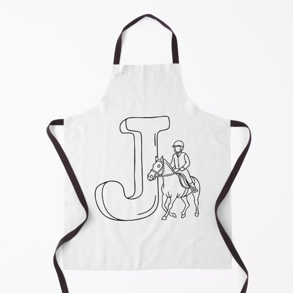 Item preview, An illustration of Jockey with letter J beside it designed and sold by rasagamastore.