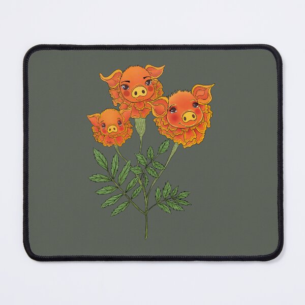 Item preview, Maripigs - Pig and Marigolds Animal-Flower Hybrid  designed and sold by Marguerite Artistry.