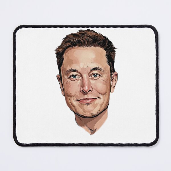 Item preview, Elon Musk Cartoon Comic Face designed and sold by Pattern Unhinged.