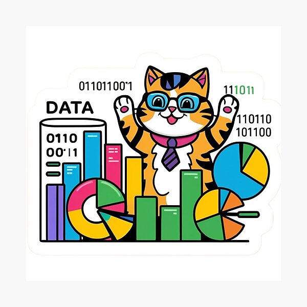 Item preview, Cats Data Driven Life designed and sold by Forest Aura Vibes.