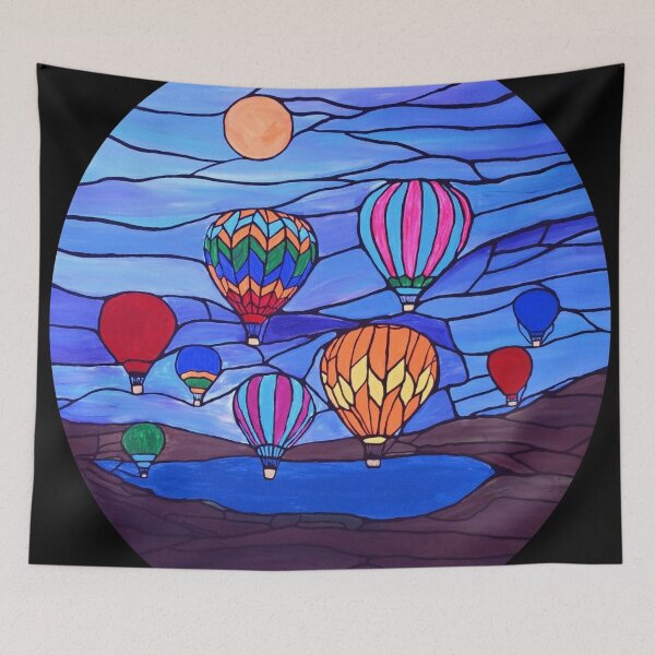 Item preview, Stained glass hot air balloons designed and sold by Rachel Olynuk.