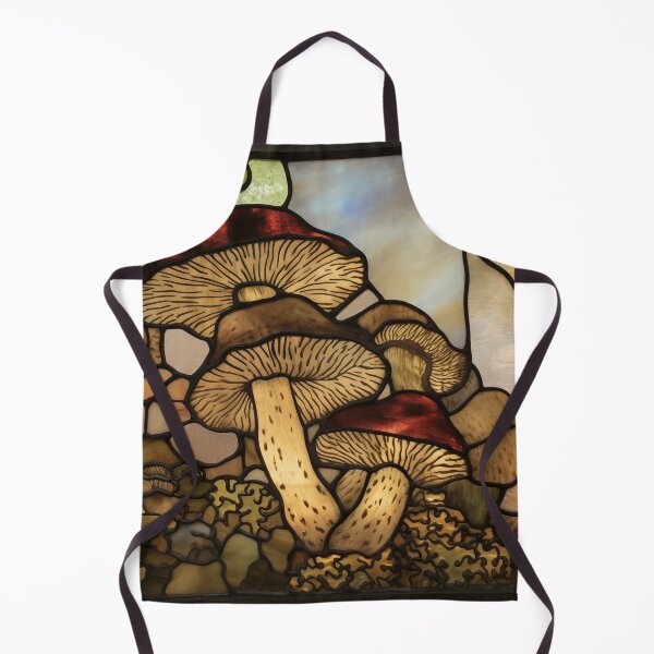 Item preview, Mushrooms in Stained Glass designed and sold by RedHandedOD.