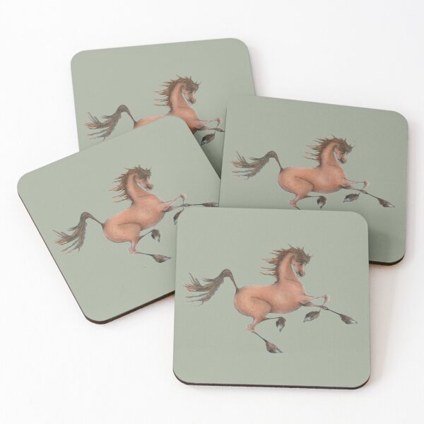 Item preview, Chestnut galloping wild horse designed and sold by Annabethoria.