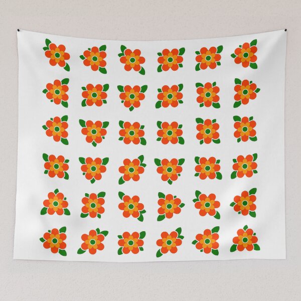 Item preview, Cute Orange Flowers designed and sold by WordyDreams.