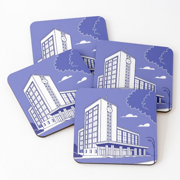 Item preview, Building Blue Art Illustrations Daily Life Colors Design designed and sold by ART ATTACK ZONE.