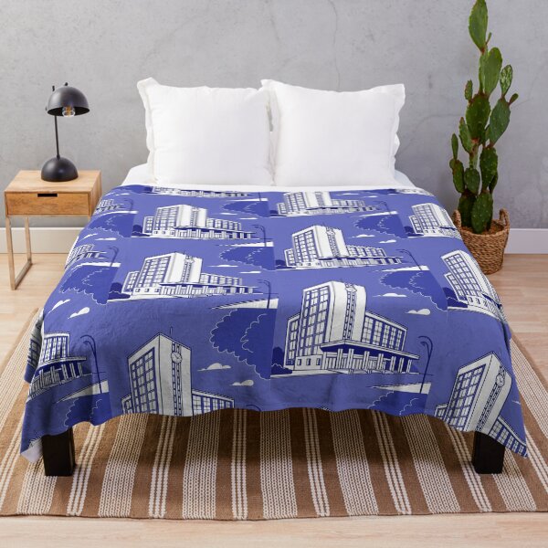 Item preview, Building Blue Art Illustrations Daily Life Colors Design designed and sold by ART ATTACK ZONE.