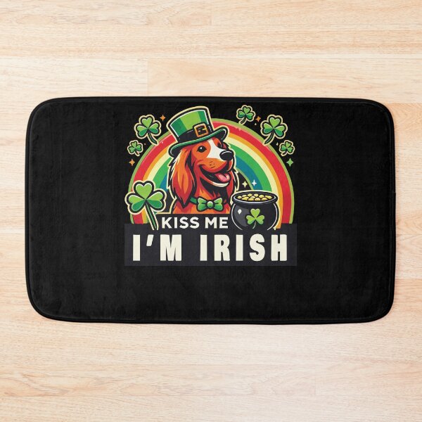 Item preview, Kiss Me I'm Irish Dog St. Patrick's Day designed and sold by LuminOrb.