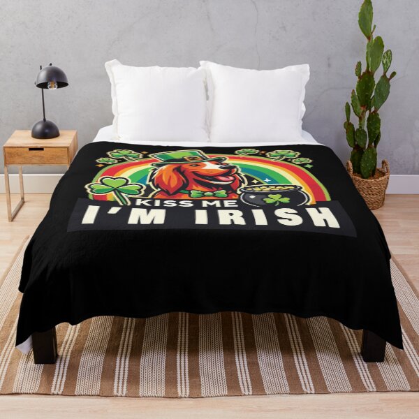 Item preview, Kiss Me I'm Irish Dog St. Patrick's Day designed and sold by LuminOrb.