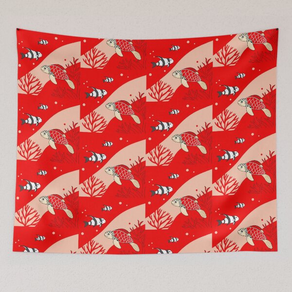Item preview, Turtle Fishes Art Illustrations Daily Life Colors Design designed and sold by ART ATTACK ZONE.