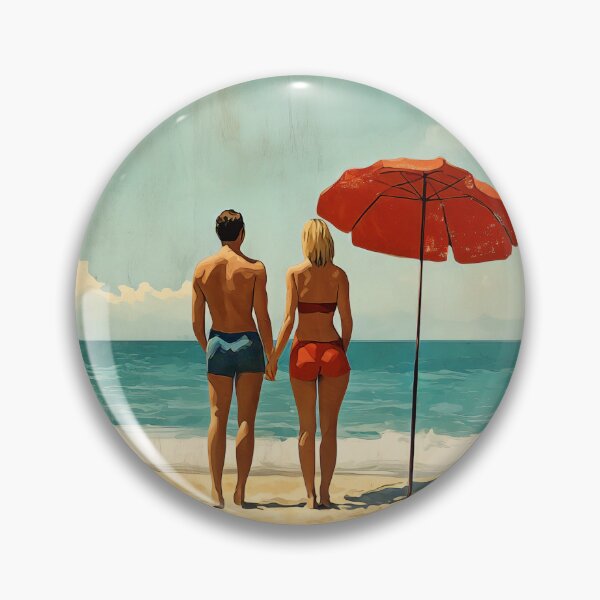 Item preview, Retro Beach Vacation Postcards 1 designed and sold by SteadyRolling.