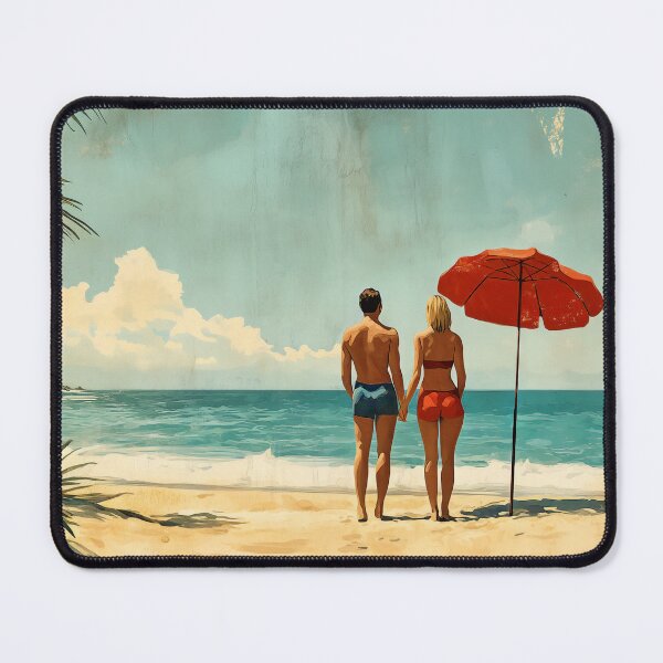 Item preview, Retro Beach Vacation Postcards 1 designed and sold by SteadyRolling.