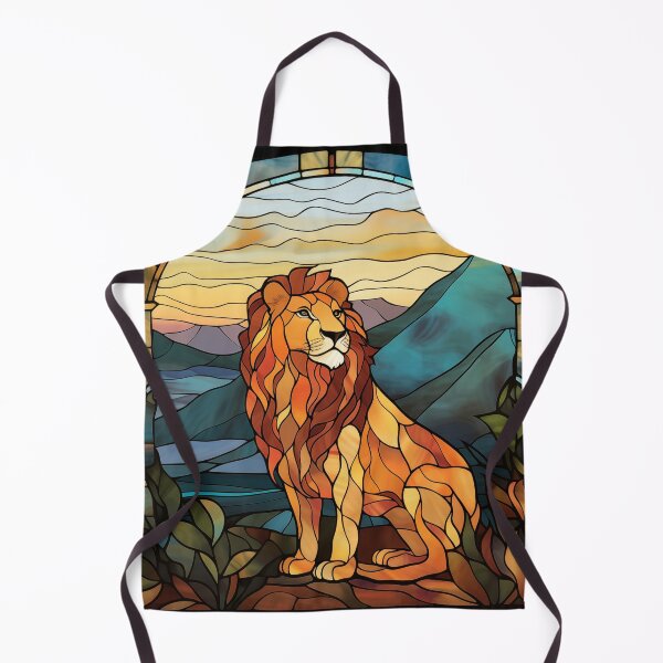 Item preview, Lion in Stained Glass designed and sold by RedHandedOD.