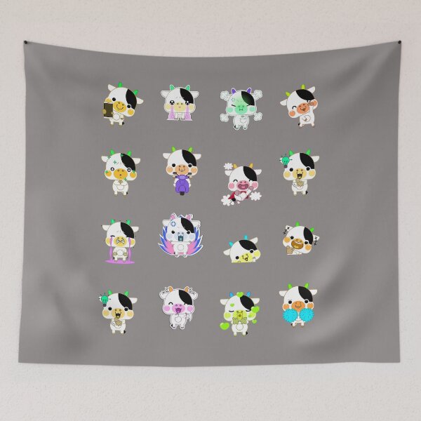Item preview, little cute cows, tiny sweet cows, cows, tiny cows, designed and sold by GOLDENGARDENART.