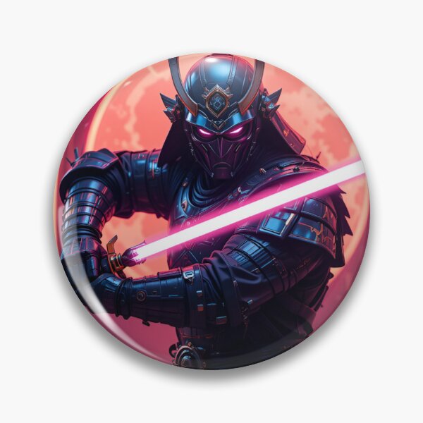 Item preview, Futuristic Samurai with Plasma Sword Under Neon Lights designed and sold by rajasekhark.
