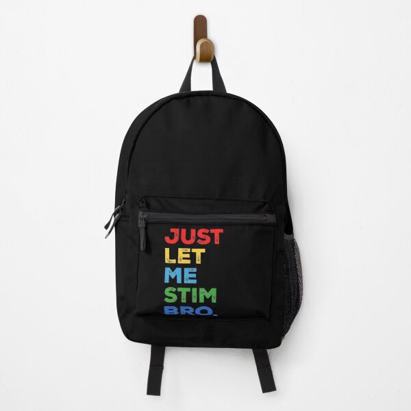 Item preview, Just Let Me Stim - Distressed Colorful Grunge  - Autistic Girl & Boy  designed and sold by Smix Pixels.