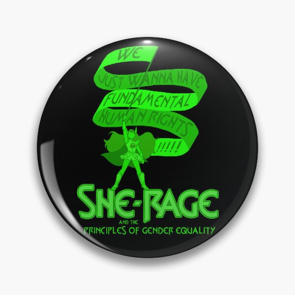 Item preview, She-Rage and the Principles of Gender Equality (green / we - version) designed and sold by Global Rainbow Engineers.