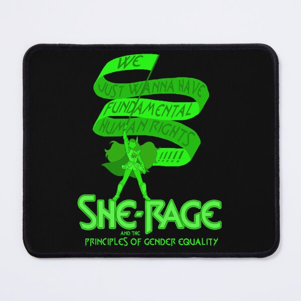 Item preview, She-Rage and the Principles of Gender Equality (green / we - version) designed and sold by Global Rainbow Engineers.