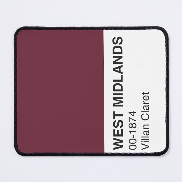 Item preview, West Midlands Villan Claret Colour Swatch - Full Width designed and sold by The Colourful Game.