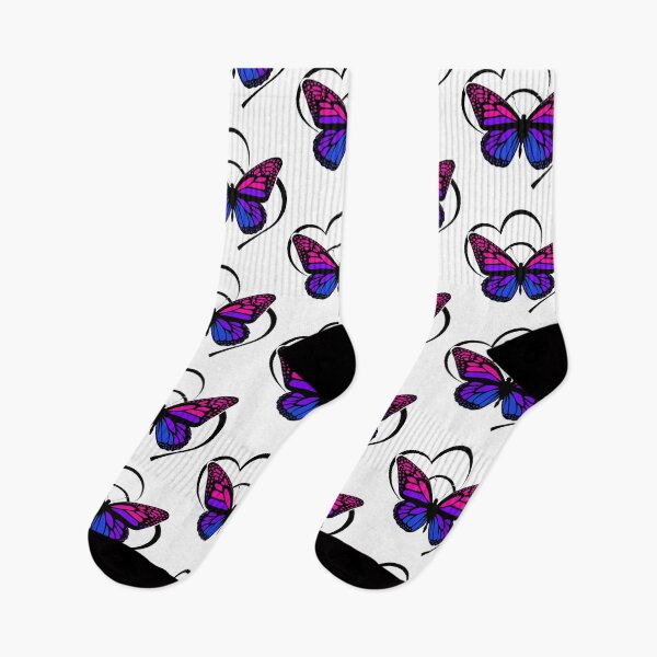 Item preview, Double Heart Bisexual Pride Flag Butterfly  designed and sold by QueenS-Gallery.