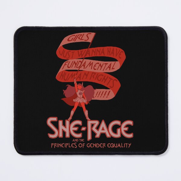 Aperçu de l'œuvre She-Rage et les principes d'égalité des sexes créée et vendue par Global Rainbow Engineers.