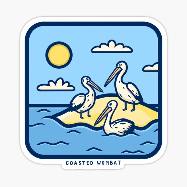 Item preview, Pod of Pelicans designed and sold by CoastedWombat.