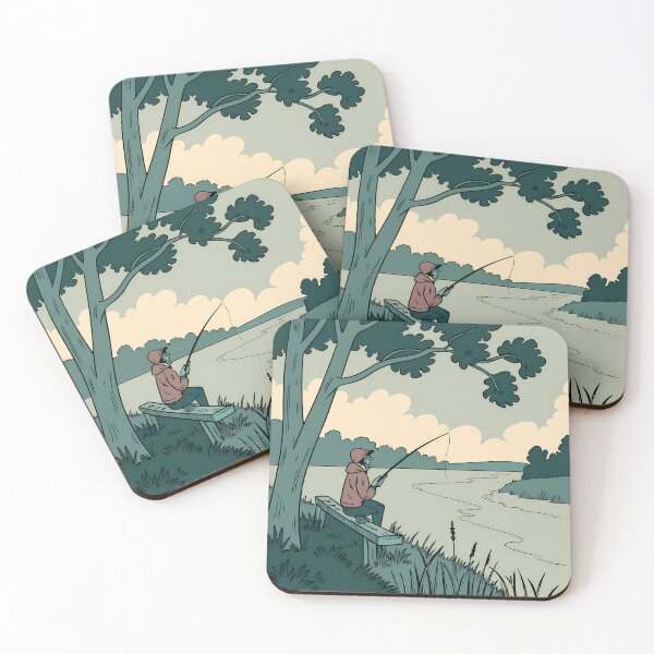 Item preview, Fishing Art Illustrations Daily Life Colors Design designed and sold by ART ATTACK ZONE.