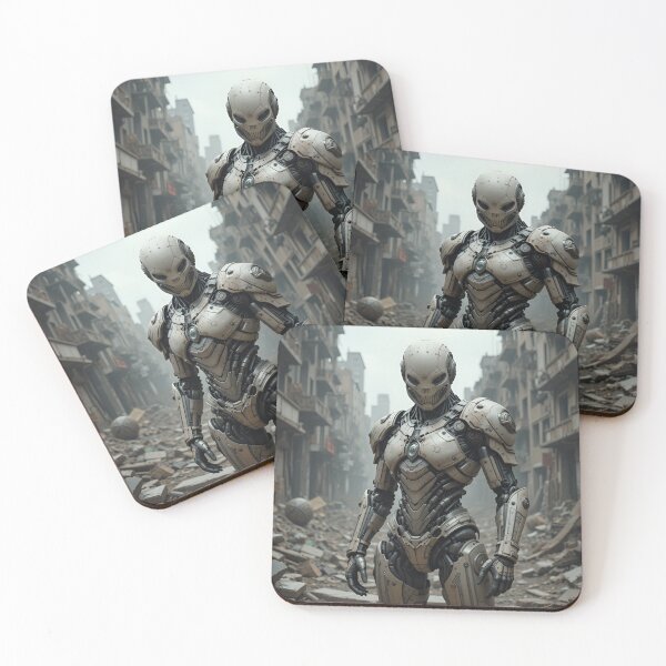 Item preview, Cybernetic Warrior in a Post-Apocalyptic City designed and sold by rajasekhark.