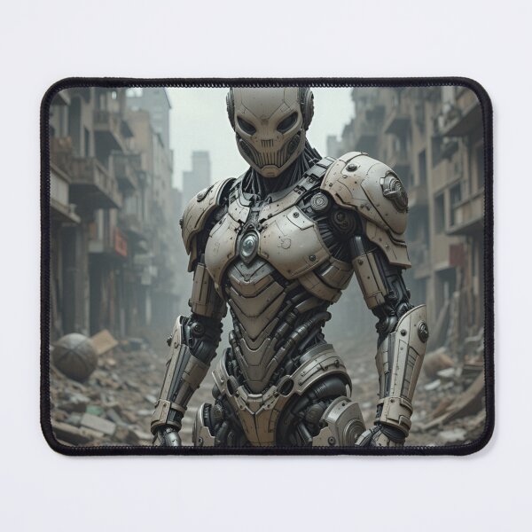 Item preview, Cybernetic Warrior in a Post-Apocalyptic City designed and sold by rajasekhark.
