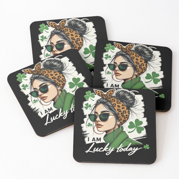 Item preview, St. Patrick's Day Stil I Am Lucky Today Girl designed and sold by LuminOrb.