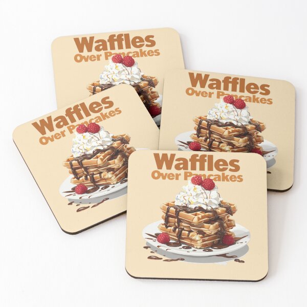 Item preview, Waffles Over Pancakes - Funny Foodie & Breakfast Lover Shirt designed and sold by TeesByOquad.