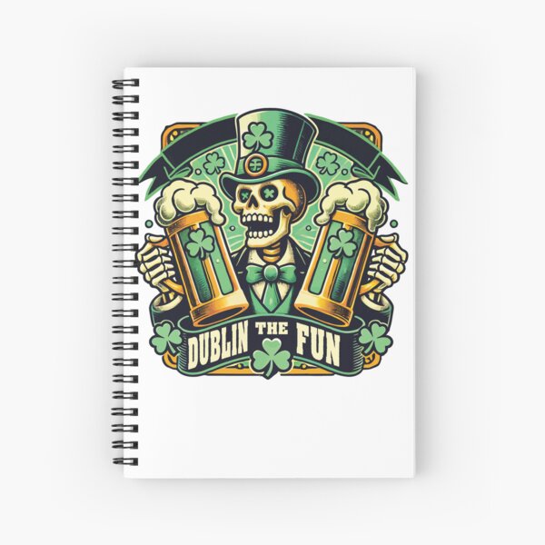 Artikel-Vorschau von St. Patricks Tag Dublin The Fun Skelett, designt und verkauft von LuminOrb.