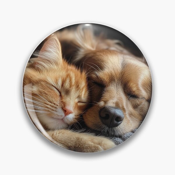 Item preview, cat and a dog sleeping designed and sold by Sunray9.