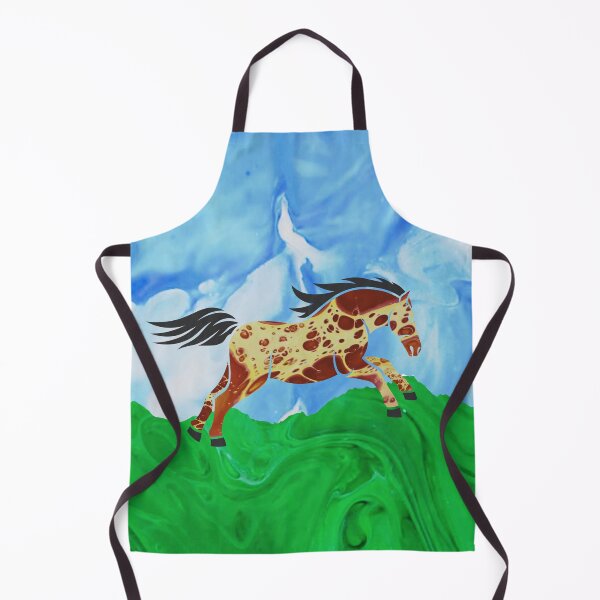 Item preview, Pinto Horse - Flow Art / Pour Painting - jdp-10-0004 designed and sold by ANomadDesigns.