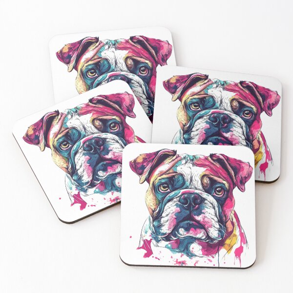 Item preview, Bulldog – Cute & Colorful Dog Illustration designed and sold by InkDreamMotion.