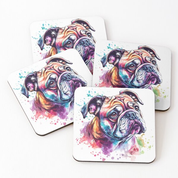Item preview, Bulldog Love – Cute & Expressive Dog Illustration designed and sold by InkDreamMotion.