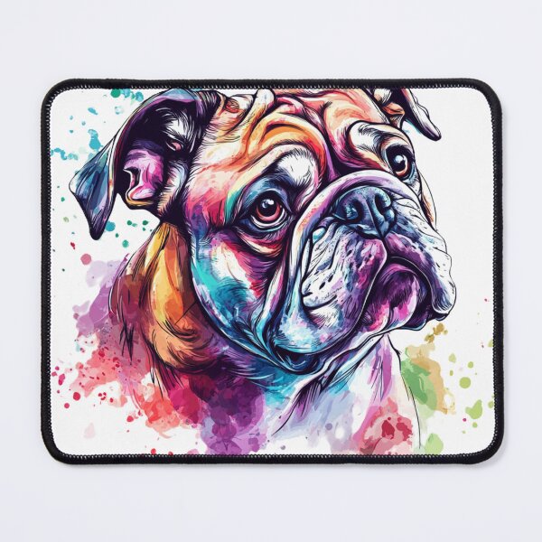 Item preview, Bulldog Love – Cute & Expressive Dog Illustration designed and sold by InkDreamMotion.