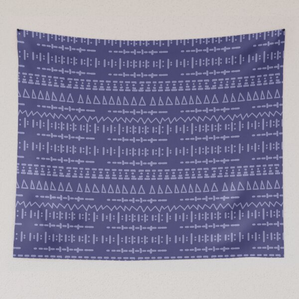 Item preview, Indigo Blue Geometric Pattern  designed and sold by Sharon Schwalbe.