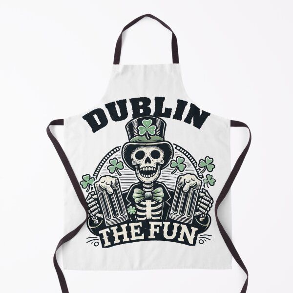 Item preview, St. Patricks Day Dublin The Fun Skelett designed and sold by LuminOrb.
