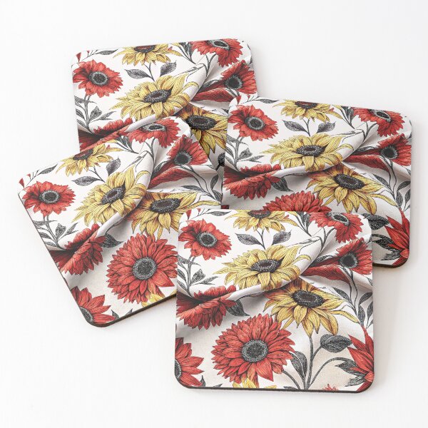 Item preview, Red Sunflower Bloom – Bold and Unique Floral Art designed and sold by WinusYTS.