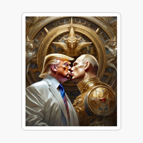Vista previa del artículo con la obra «Estados Unidos - Rusia el beso de la muerte », diseñado y vendido por PhilDreams.