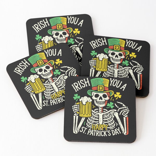 Item preview, Happy St. Patrick's Day Skelett Party designed and sold by LuminOrb.