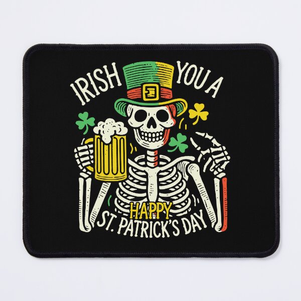 Item preview, Happy St. Patrick's Day Skelett Party designed and sold by LuminOrb.