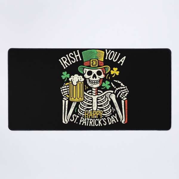 Item preview, Happy St. Patrick's Day Skelett Party designed and sold by LuminOrb.