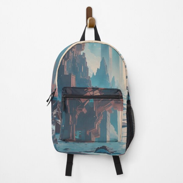 Item preview, Surreal Digital Landscape with Glitching Geometry & Infinite Portals designed and sold by rajasekhark.