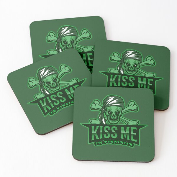 Item preview, KISS ME IM PIRAIRISH CROSSBONES designed and sold by SuperKewlStuff.