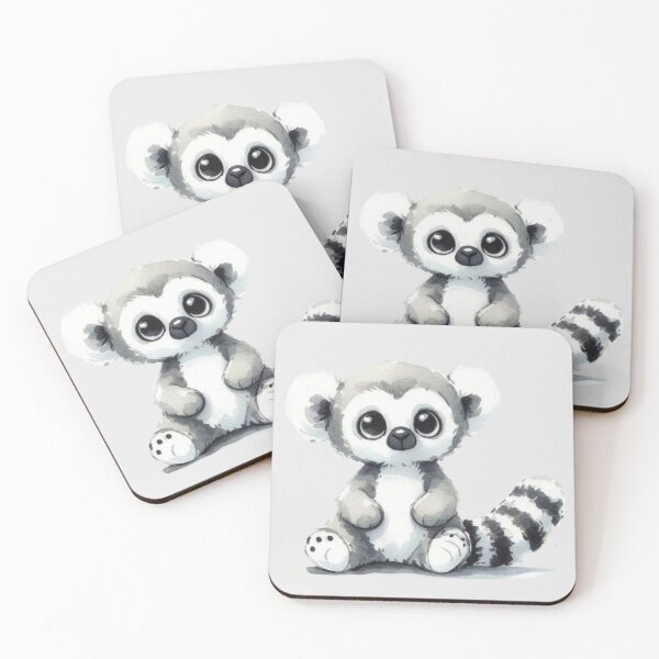 Item preview, Adorable Baby Lemur sitting designed and sold by DaintyDooodles.