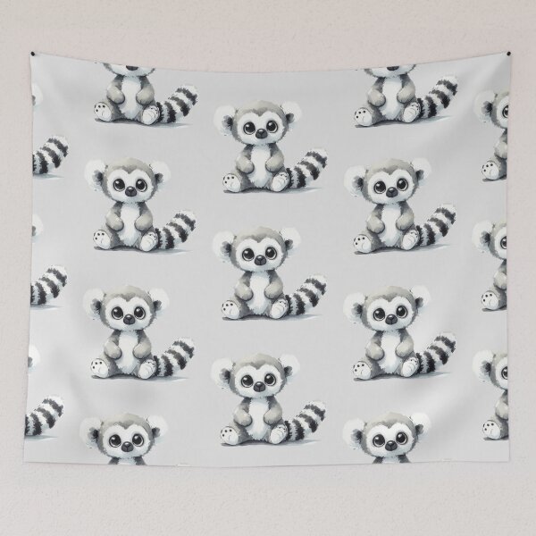 Item preview, Adorable Baby Lemur sitting designed and sold by DaintyDooodles.
